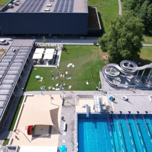Toboggan aquatique municipalité de Broc en Suisse