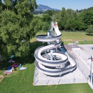 Toboggan aquatique collectivité de Broc en Suisse