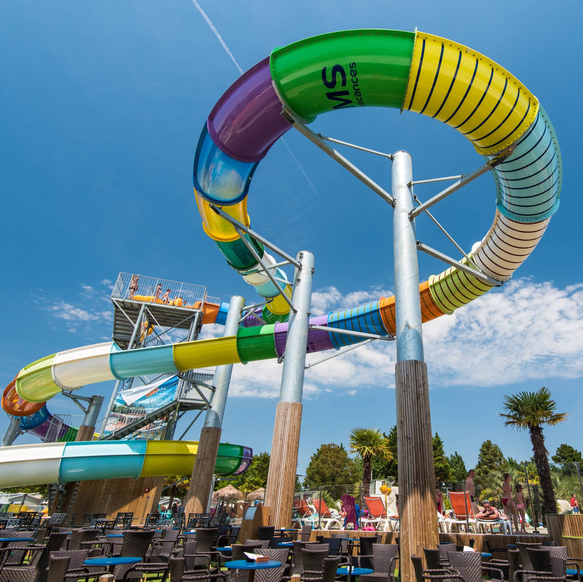 Toboggan aquatique Rafting Les Brunelles