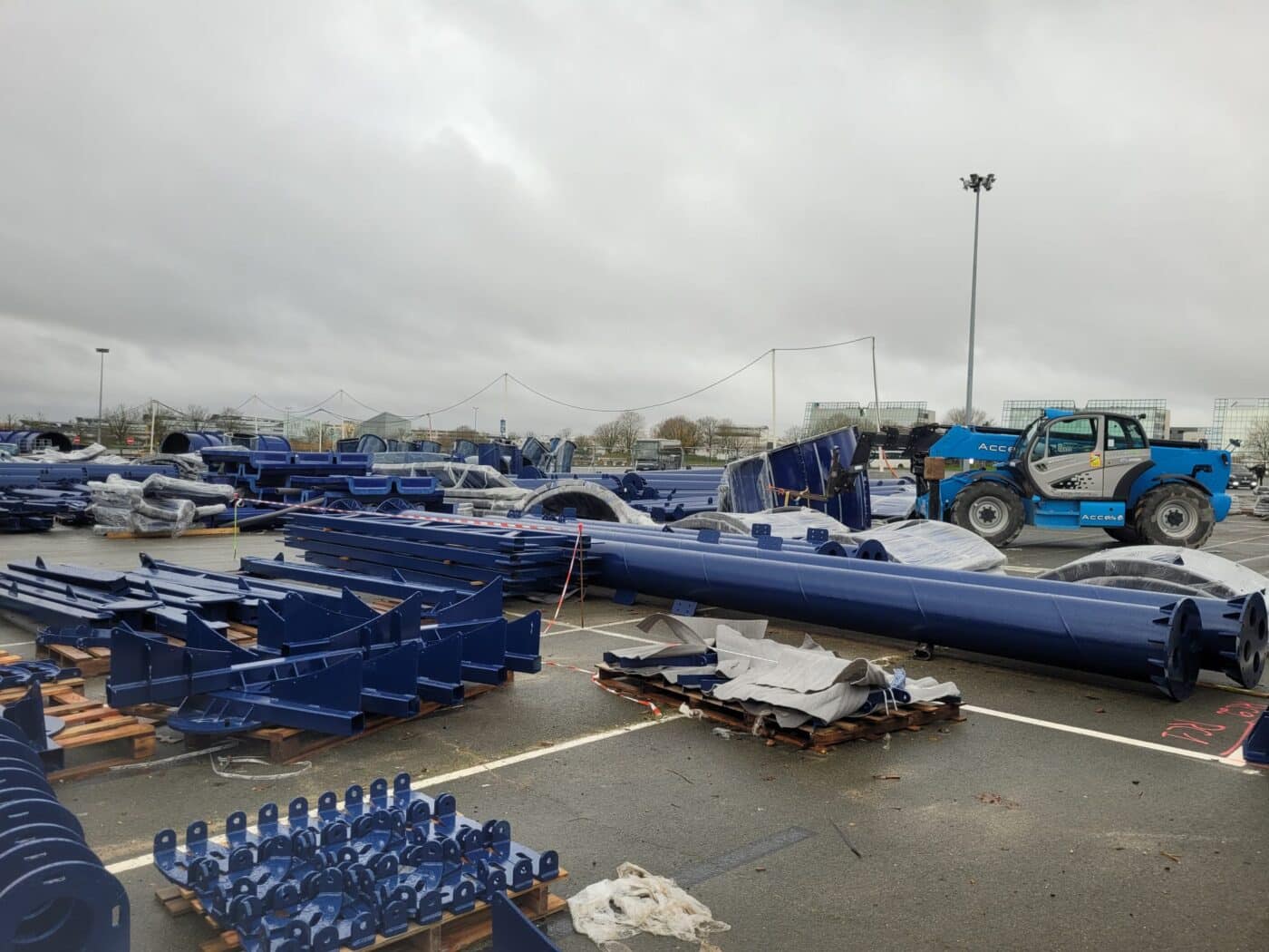 Montage toboggans aquatique Aquascope