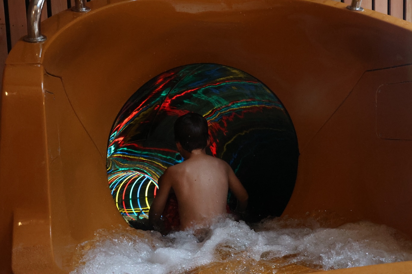 Toboggan aquatique intérieur