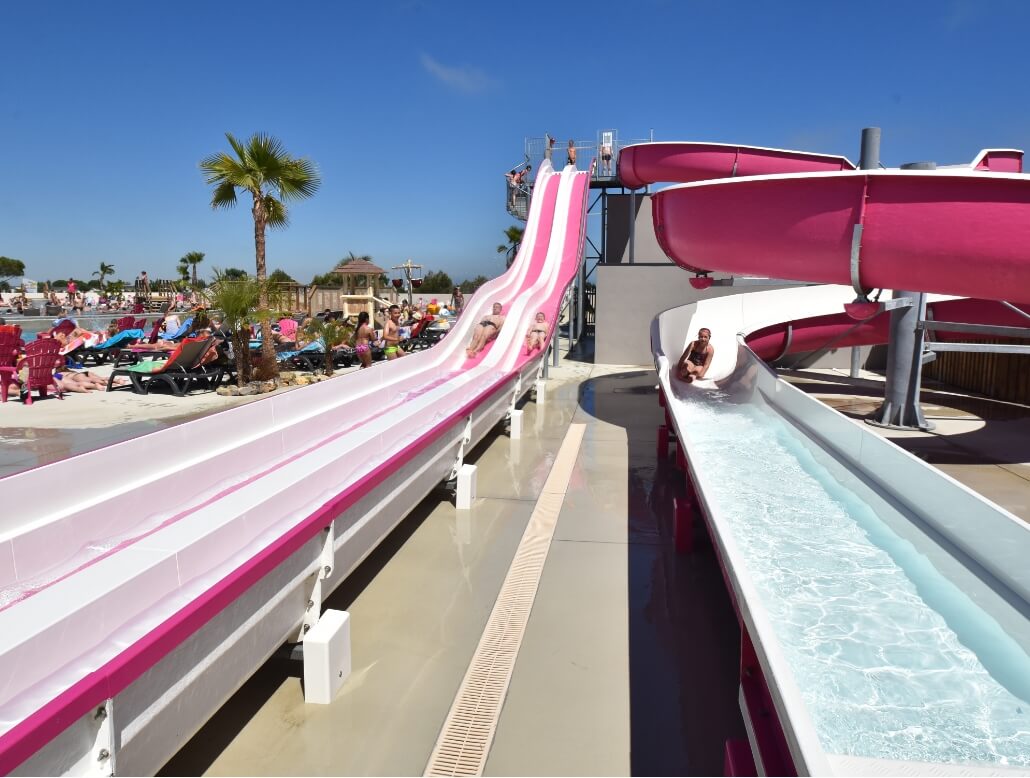 Fournisseur de toboggans aquatiques professionnels, campings.. EDSUN