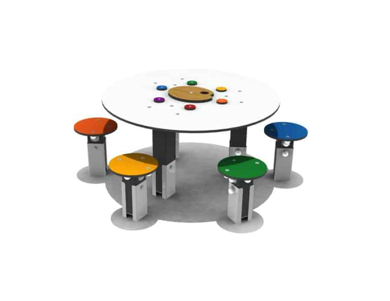 Table mobilier plein air