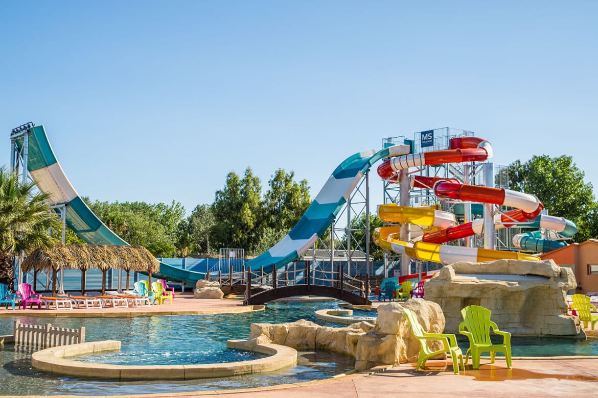 Camping les Tamaris toboggans aquatiques