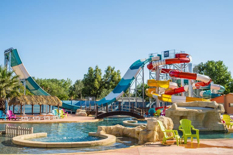 Camping les Tamaris toboggans aquatiques