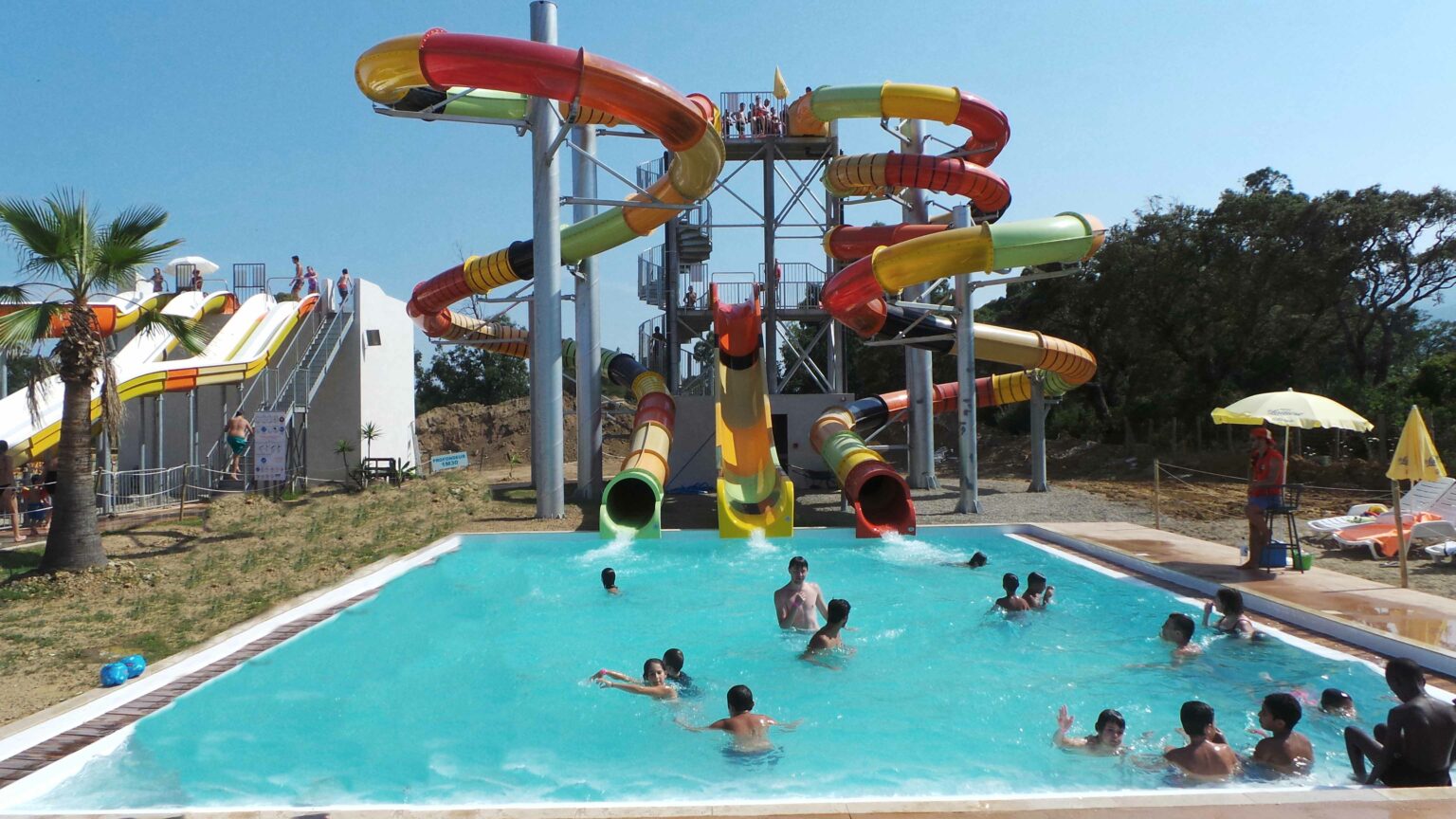 Notre réalisation de toboggans géants en Corse Le Western Splash