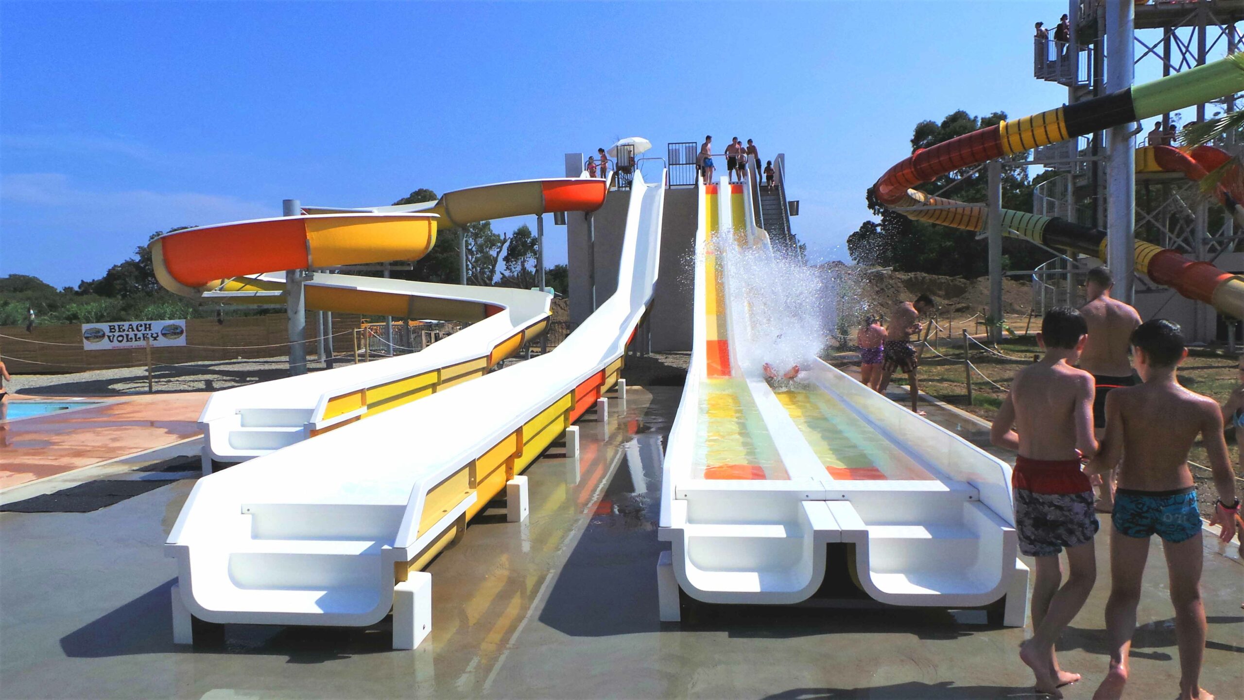 Notre réalisation de toboggans géants en Corse Le Western Splash