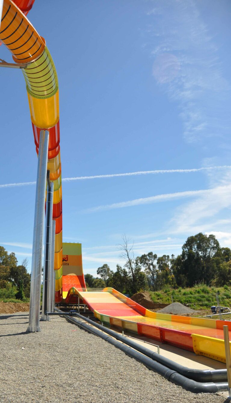 Notre réalisation de toboggans géants en Corse Le Western Splash